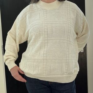 VINTAGE Image Nautical Fisherman Crew Neck Pullover Sweater Lighweight Unisex